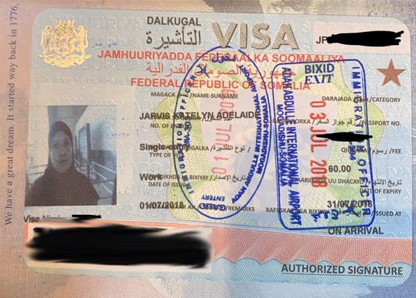 Cách nộp hồ sơ Visa Somalia 