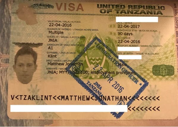 Dịch vụ Visa Tanzania uy tín chất lượng