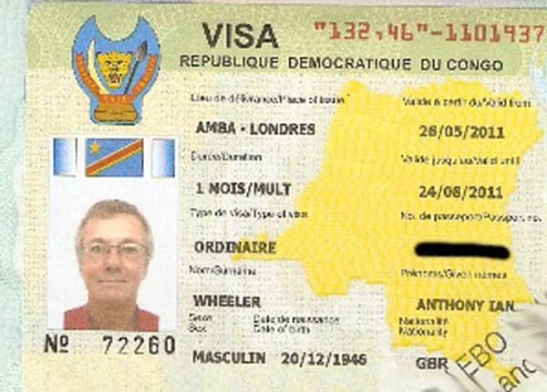 Hồ sơ làm Visa Congo