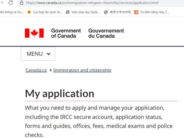 Hướng dẫn điền tờ khai xin visa thăm thân Canada