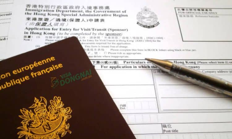 Thủ tục xin visa Hồng Kông
